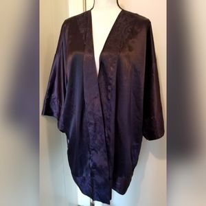 Victoria's Secret Intimates & Sleepwear - Victoria's Secret Vintage Dark Blue Robe Silk Victoria's Secret Intimates & Sleepwear - Victoria's Secret Vintage Dark Blue Robe Silk
